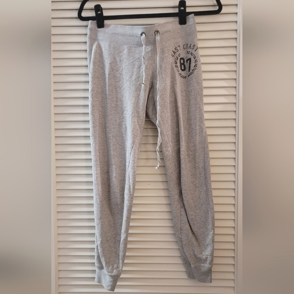 Aeropostale Pants - Aeropostale - Grey & Black 87 East Coast Athletic Loungewear Sweatpants